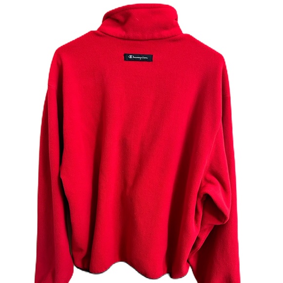 Champion University of Nebraska Sweater Mens L 1/4 Zip Pullover Cornhuskers Red - Picture 2 of 8